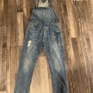Women’s NSF Blue Denim Overalls- Size Small LIKE NEW